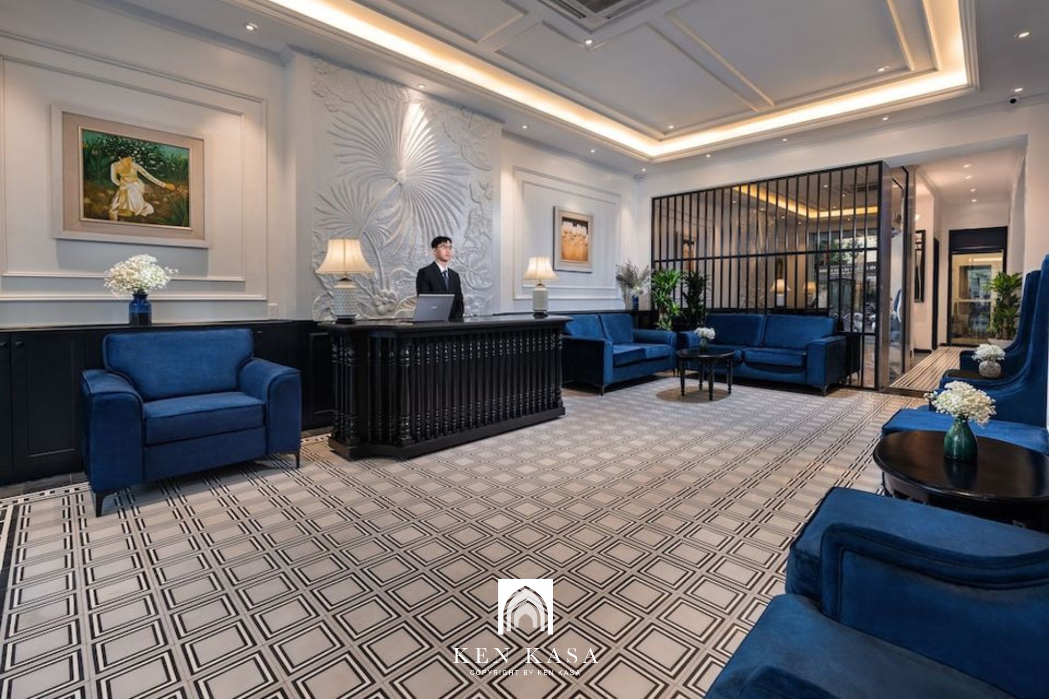Mẫu sảnh  khách sạn 4